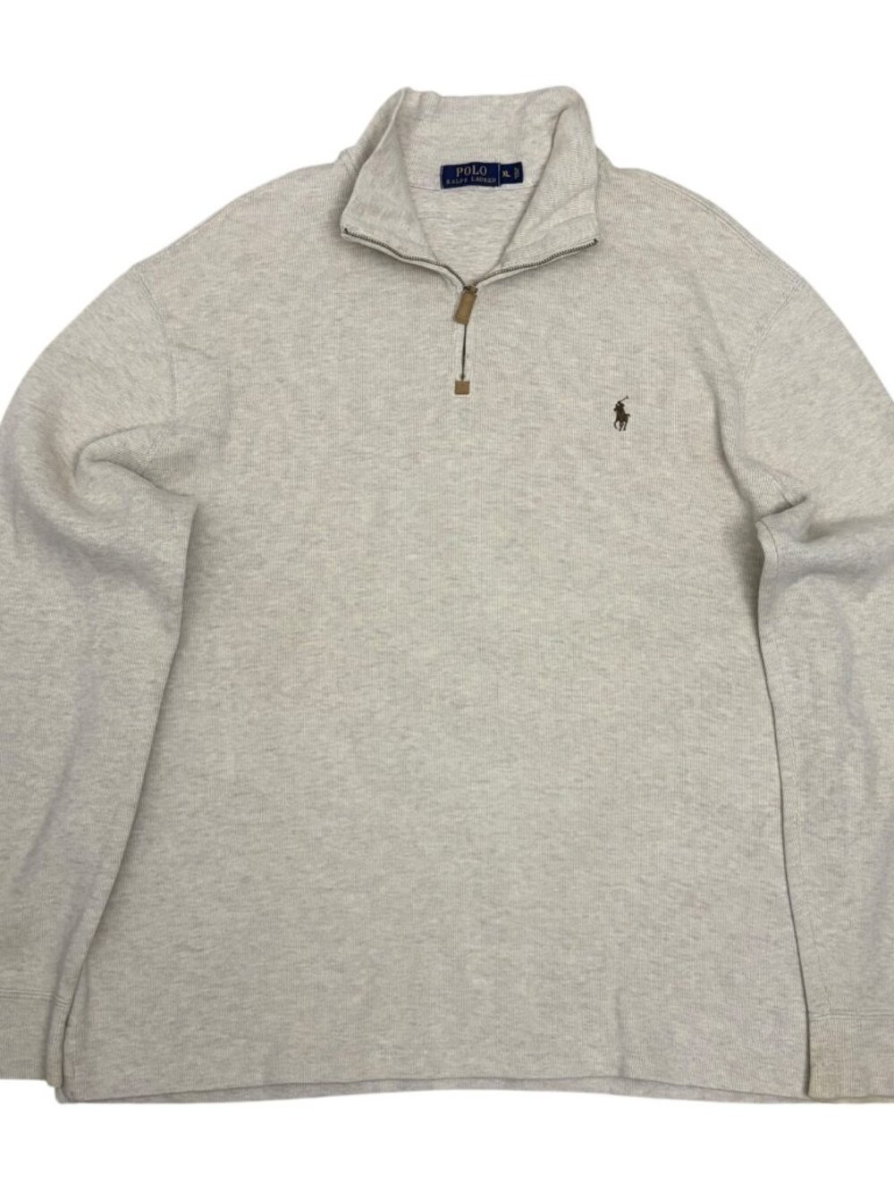 POLO RALPH LAUREN Sweater Quarter Zip Luxury Business Casual Shacket Mens XL